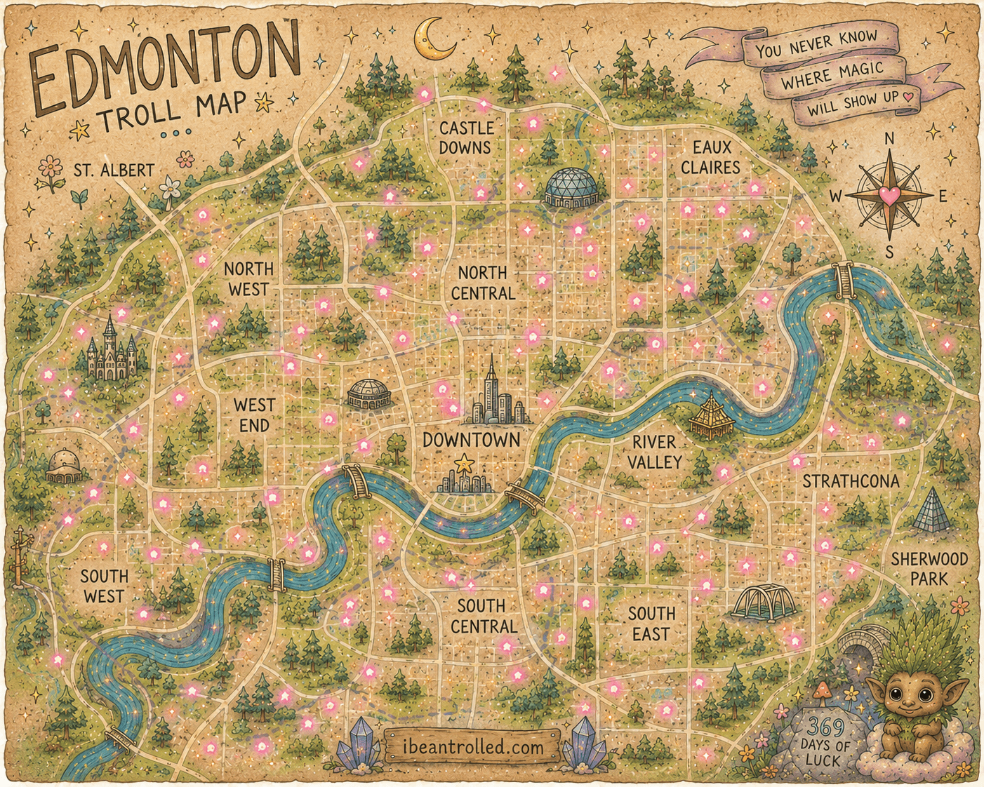 Edmonton Troll Map