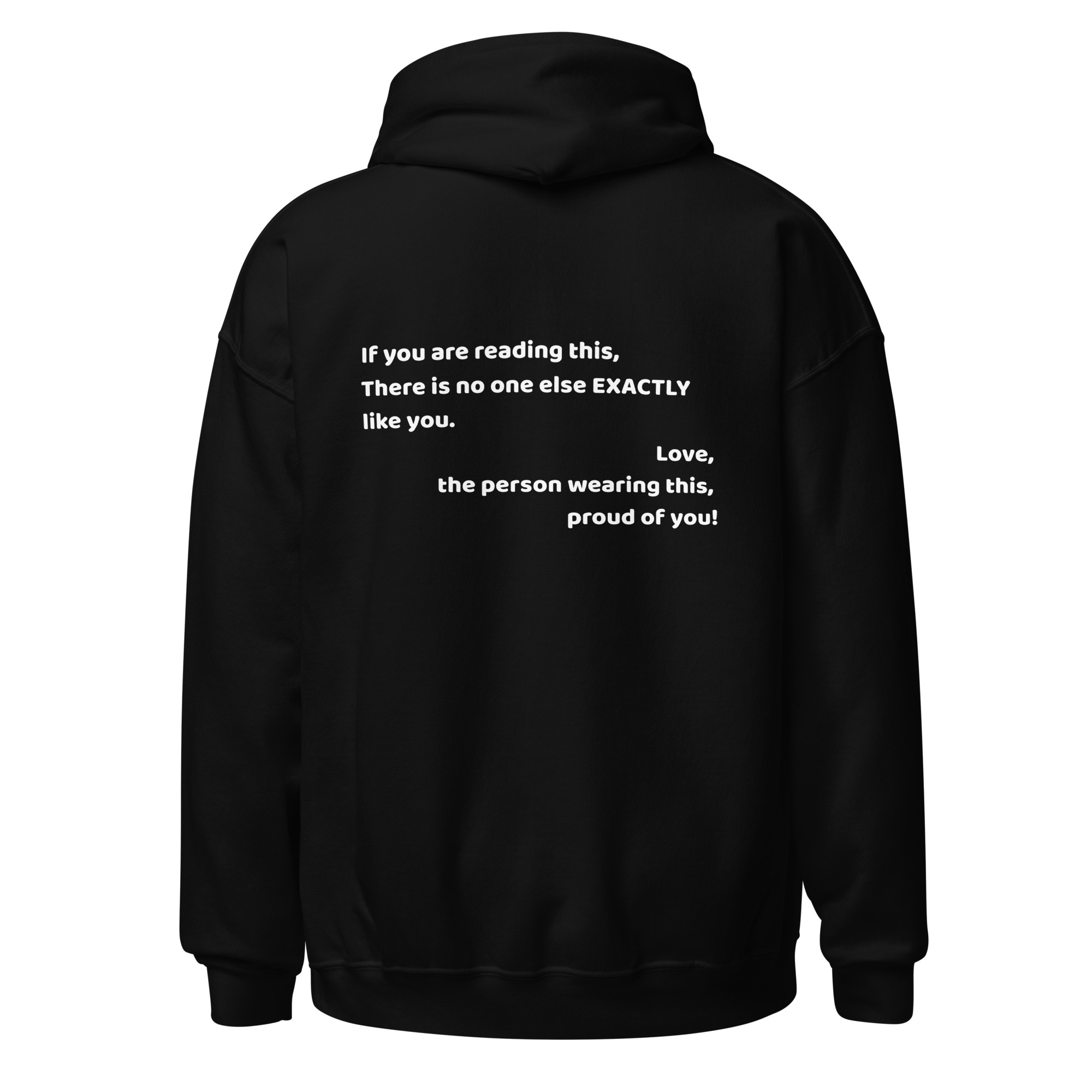 Your Presence Matters hoodie back