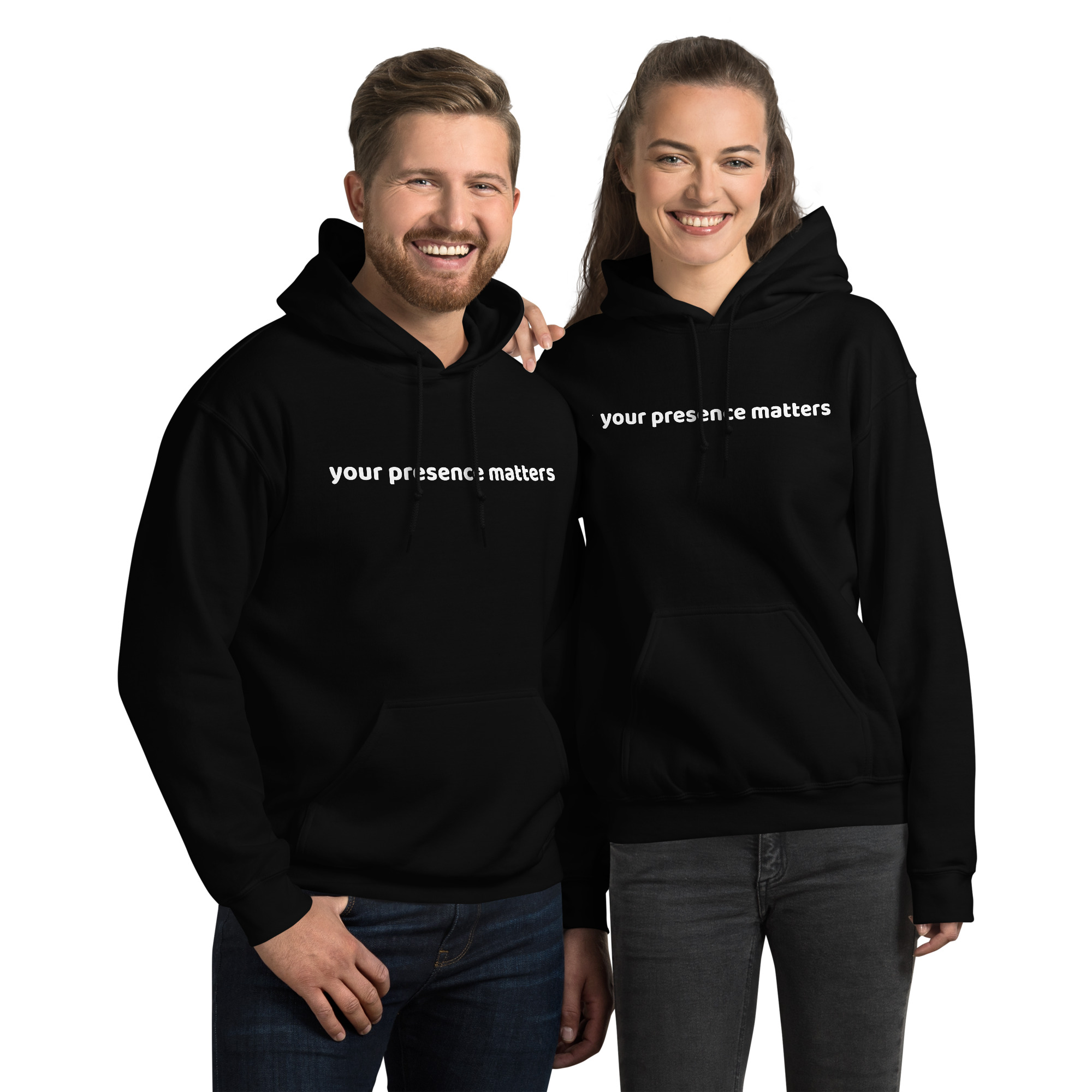 Your Presence Matters hoodie front